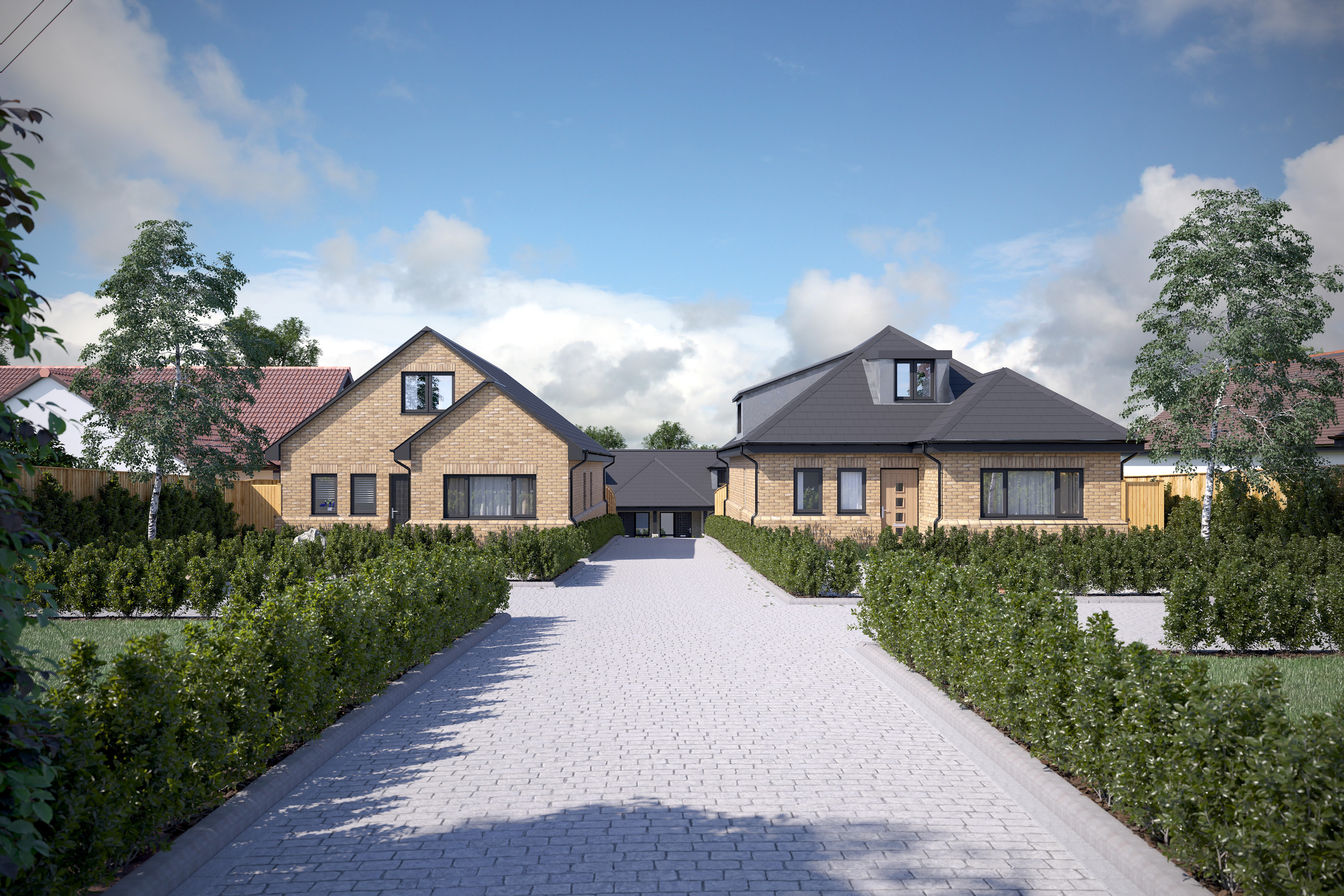 Birch Mews, Ashley Heath, CGI render